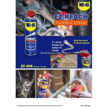 WD-40 [ EZ-408 ] EZ-REACH Flexible Straw 450ml